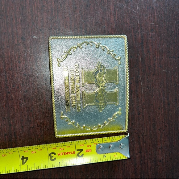 SUPER RARE.   rectangular North American Hunting club life member  Belt Buckle - Picture 6 of 6
